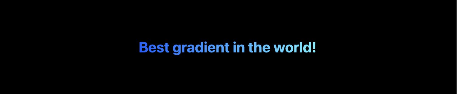 How to apply gradient to text in css and tailwindcss